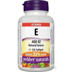 Webber Naturals Vitamin E 400 IU 120 kapslí