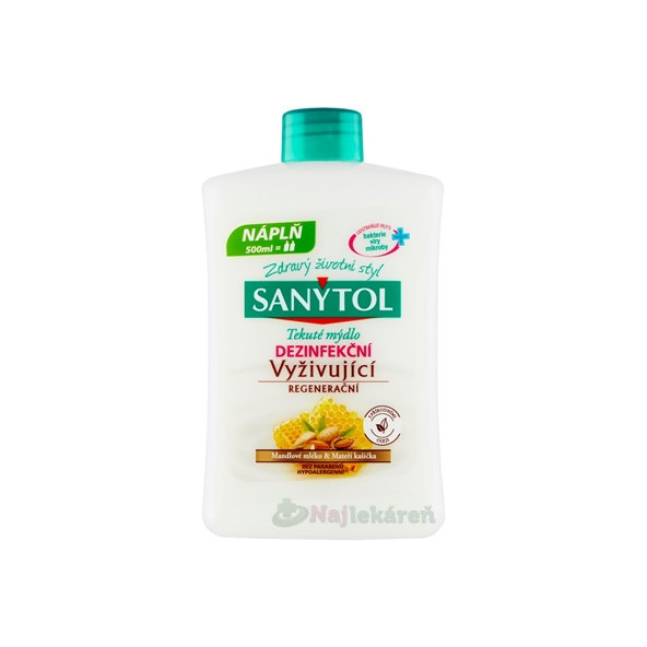 Sanytol Antibakteriální mýdlo vyživující náhradní náplň 500 ml