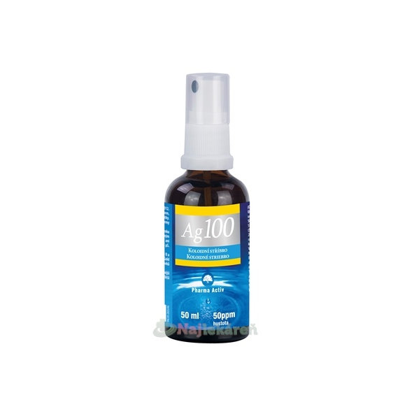 Pharma Activ Koloidní stříbro Ag100 50 ppm sprej 50 ml
