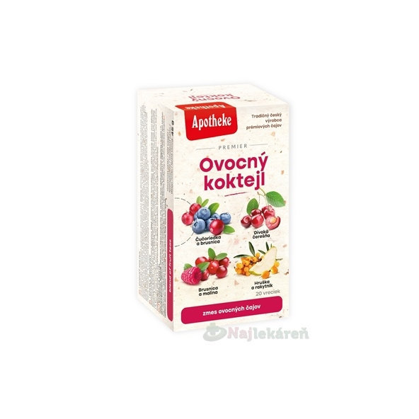 APOTHEKE Premier ovocný koktejl ovocné čaje 20 ks