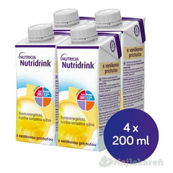 Nutridrink s vanilkovou příchutí krabička 4 x 200 ml