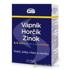 GS Vápník Hořčík Zinek 30 tablet