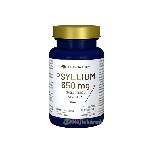 Pharma Activ Psyllium 650 mg 120 kapslí