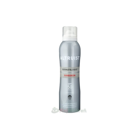 Altruist neviditeľný opaľovací sprej SPF 50 200 ml