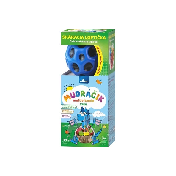 Mudráčik multivitamin 50 ks želé + kulička