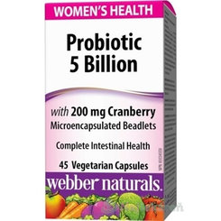 Webber Naturals Probiotic 5 miliárd pro ženy 45 kapslí