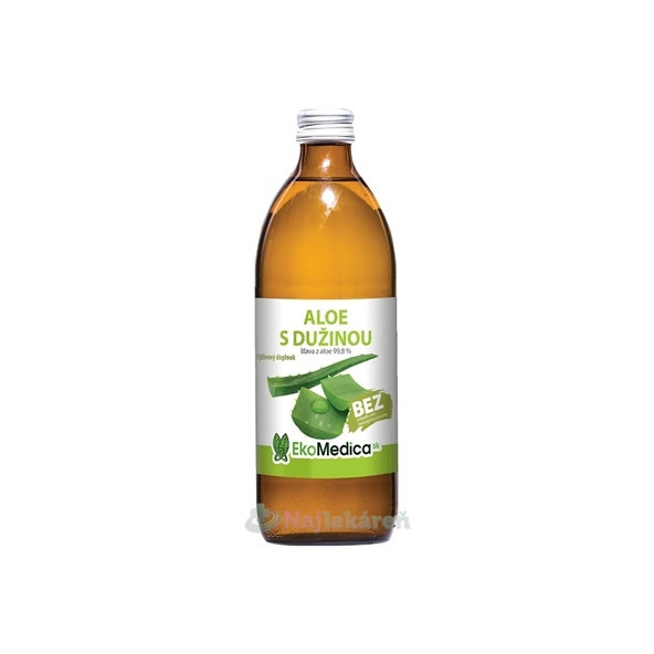 EkoMedica SK Aloe s dužinou šťáva 99,8 % 500 ml