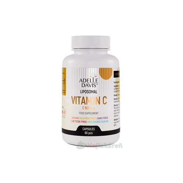 ADELLE DAVIS Liposomal vitamin C 500 mg 60 kapslí