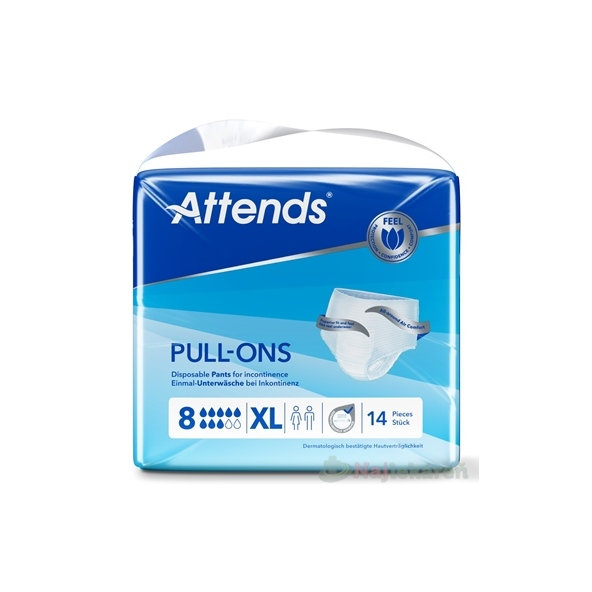 ATTENDS Pull-Ons 8 XL inkontinenční kalhotky 14 ks