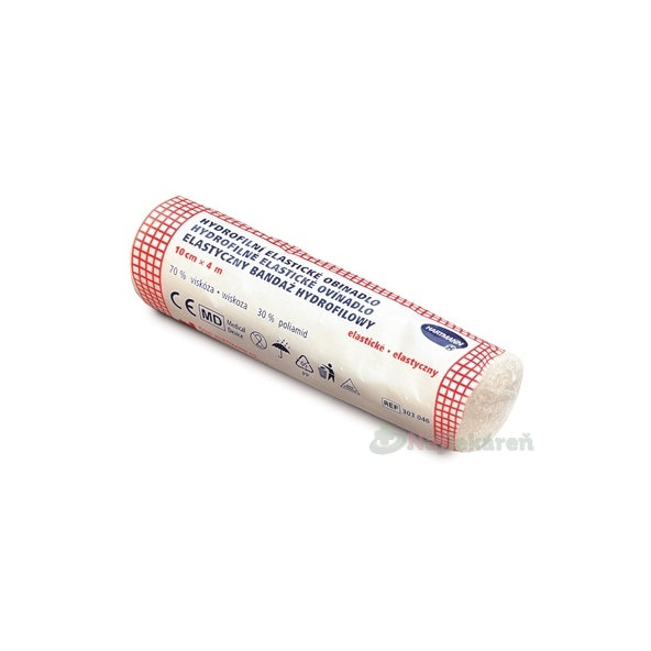 Hydrofilní elastické pletené obinadlo nesterilní 10 cm × 4 m 1 ks