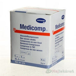 Medicomp Sterilní kompresy 5 × 5 cm 25 × 2 kusy
