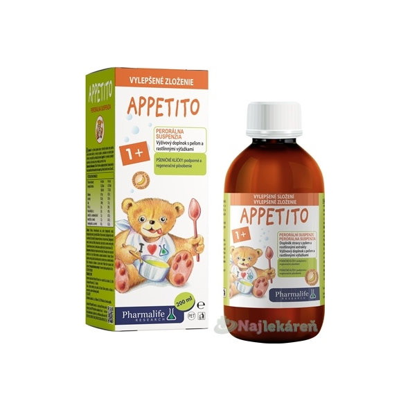Pharmalife Appetito sirup 1+ banánová příchuť 200 ml