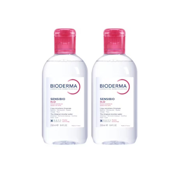 BIODERMA Sensibio H2O micelární voda 500 + 500 ml