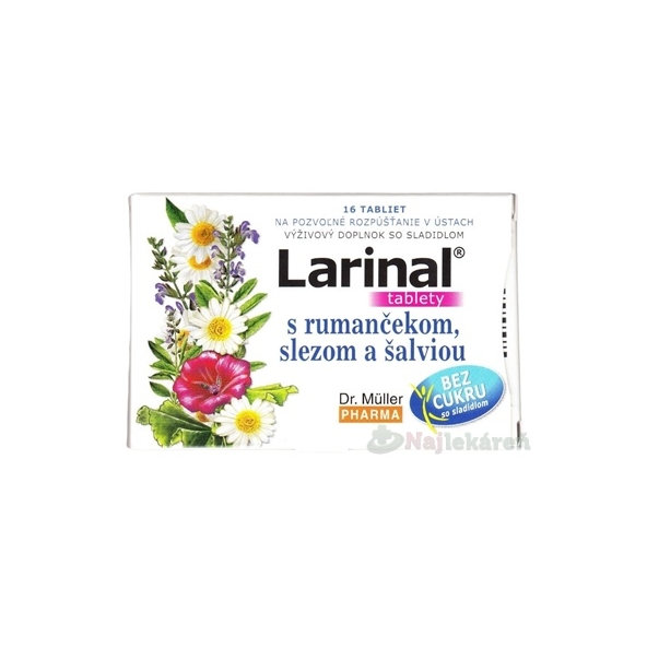 Dr. Müller Larinal heřmánek, sléz a šalvěj 16 tablet