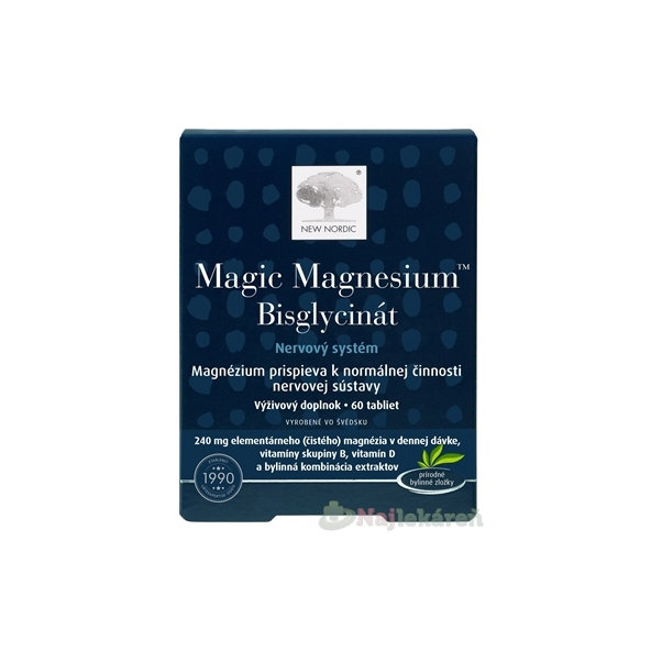 New Nordic Magic Magnesium Bisglycinát 60 tablet