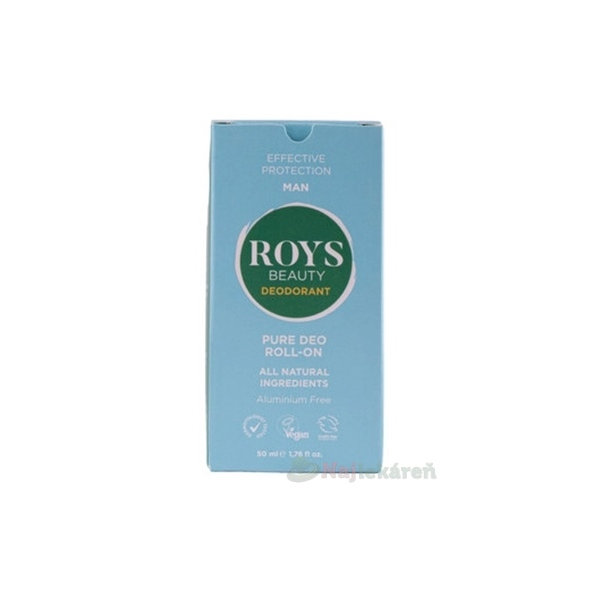 ROYS Beauty Pure Deo Man přírodní roll-on 50 ml