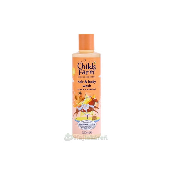 Childs Farm Hair & Body Wash mycí emulze meruňka broskev 250 ml