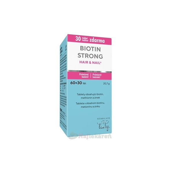 Vitabalans Biotin Strong Hair & Nail 60+30 tablet