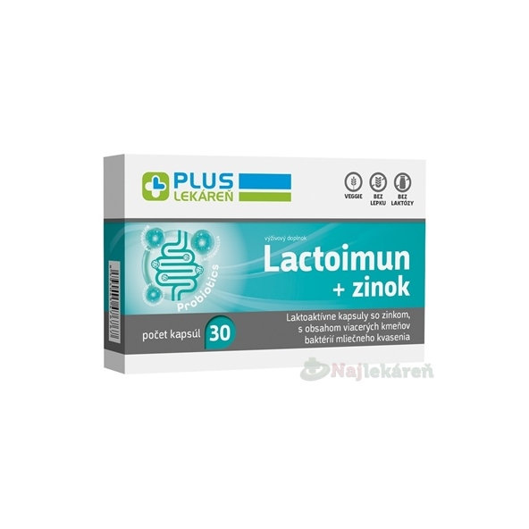 Plus Lekáreň Lactoimun + zinek 30 kapslí