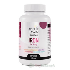 ADELLE DAVIS Liposomal IRON železo 14 mg 60 kapslí