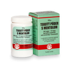 GALVEX tekutý púder s mentolom 100 g