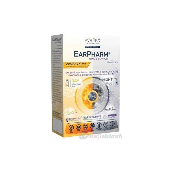 Avropa EarPharm Tone & Vertigo Duopack kapky 30 ml + sprej 20 ml