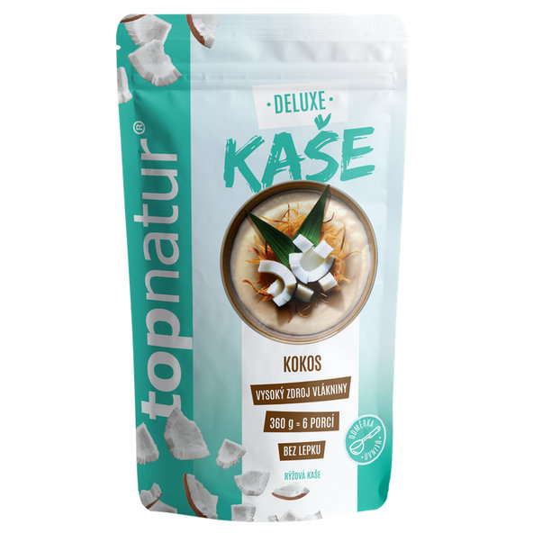 Topnatur Deluxe kaše kokos instantní rýžová mléčná kaše 360 g