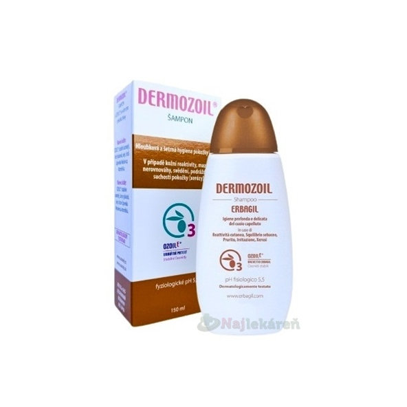 Dermozoil šampon pro citlivou pokožku hlavy OzoilE 150 ml