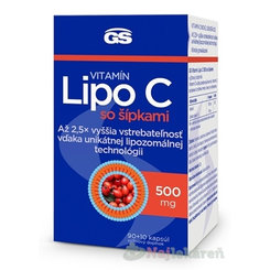 GS Vitamín Lipo C 500 mg so šípkami 90 + 10 kapslí