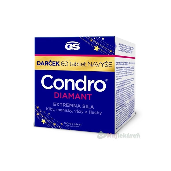 GS Condro Diamant Dárek 100 + 60 tablet navíc