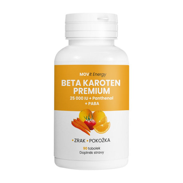 MOVit Energy Betakaroten 25 000 IU s Panthenolem a PABA 90 tablet