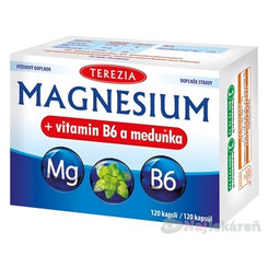 Terezia Magnesium + vitamín B6 a meduňka 120 kapslí