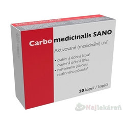 Carbo Medicinalis Sano 20 kapslí