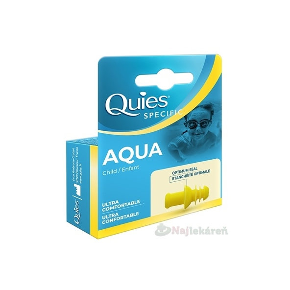 QUIES Aqua chrániče sluchu pro děti 2 ks