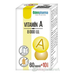 EDENPharma Vitamín A 8000 I.U. 70 kapslí