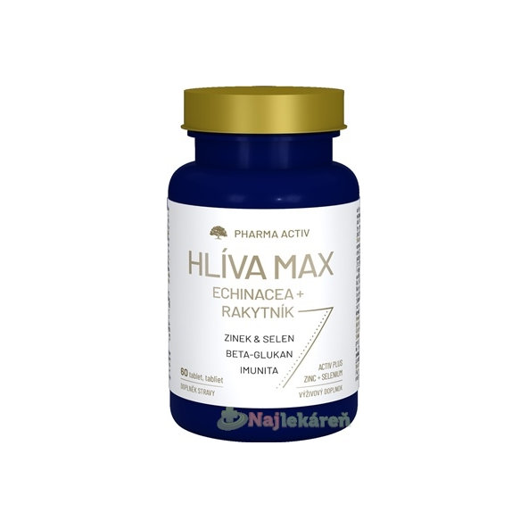 Pharma Activ Hliva Max Echinacea + Rakytník 60 kapslí