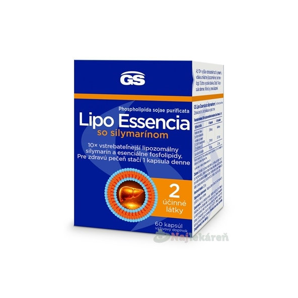 GS Lipo Essencia se silymarinem 60 kapslí
