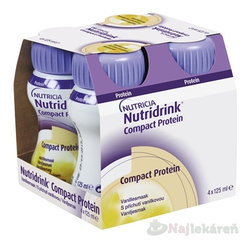 Nutridrink Compact Protein s vanilkovou příchutí 4 x 125 ml