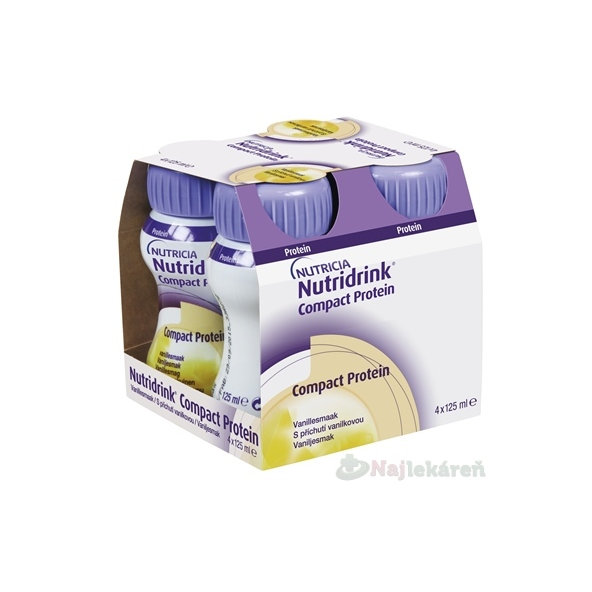 Nutridrink Compact Protein s vanilkovou příchutí 4 x 125 ml