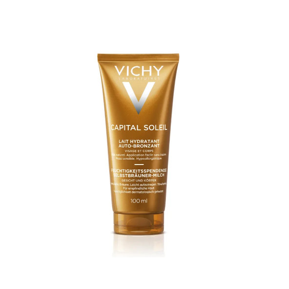 VICHY Capital Soleil samoopalovací mléko na tvář a tělo 100 ml