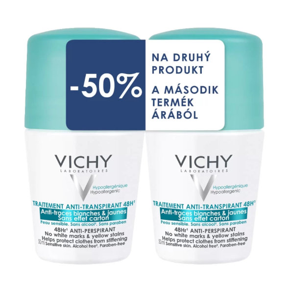 VICHY Deo Anti-Trace roll-on DUO 2x50 ml