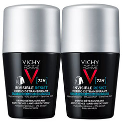VICHY Homme Invisible Resist 72H antiperspirant pro muže 2x50 ml
