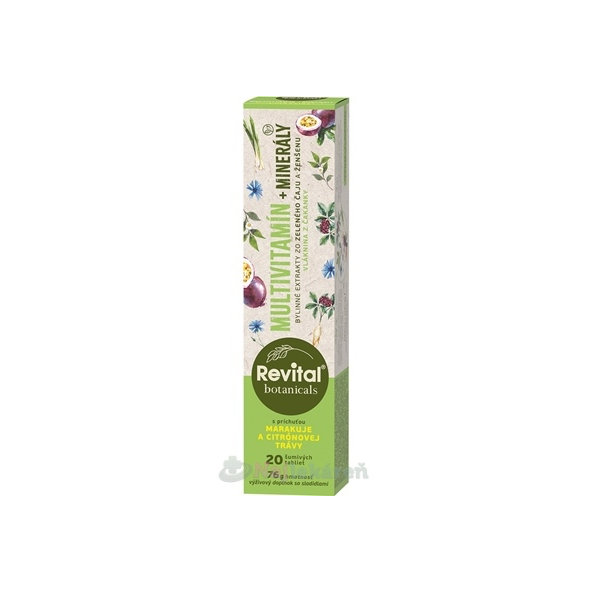 Revital Botanicals Multivitamin + minerály 20 šumivých tablet
