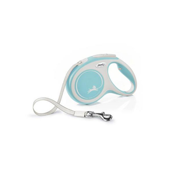 Flexi New Comfort S světle modré vodítko páska 5 m