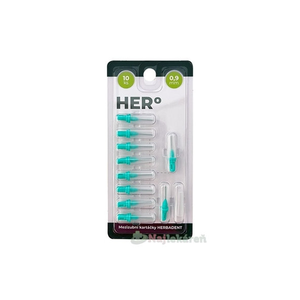 Herbadent Hero Electra mezizubní kartáčky 0,9 mm 10 ks