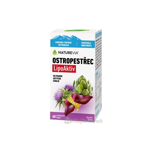 Naturevia Pestrec LipoAktiv 60 kapslí