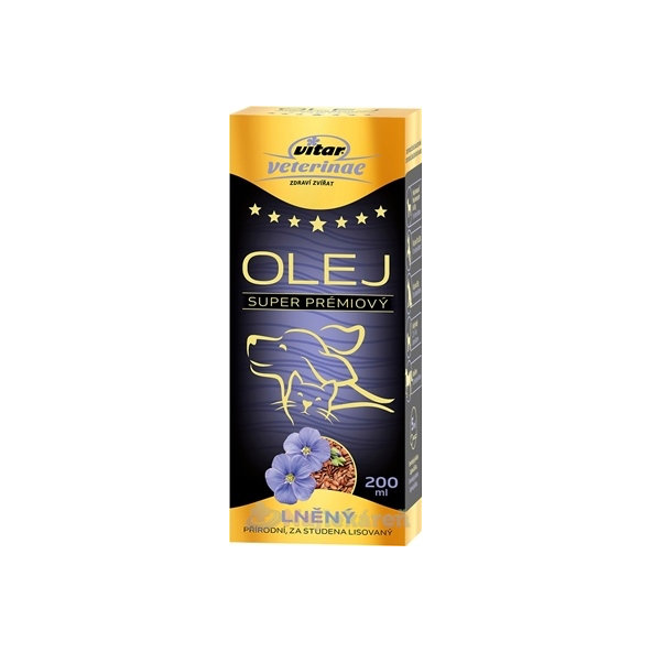 Vitar Veterinae Lněný olej 200 ml