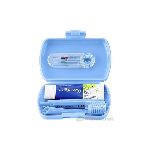 Curaprox Kids Travel Set cestovní sada modrá