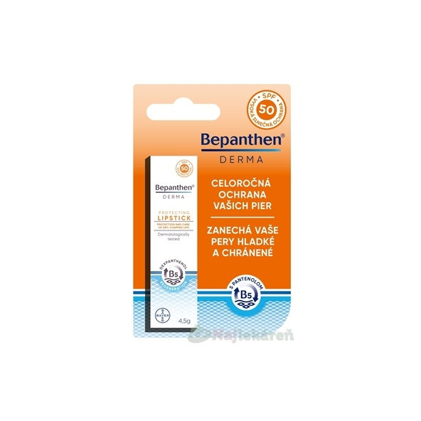 Bepanthen Derma protecting SPF 50 tyčinka na rty 4,5 g