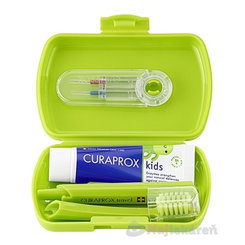 Curaprox Kids Travel Set cestovní sada zelená